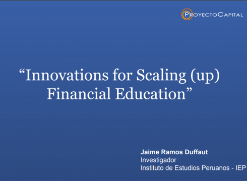 “Innovations for Scaling (up) Financial Education”