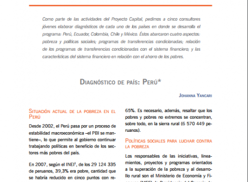 Enbreve 4: Diagnóstico de País: Perú