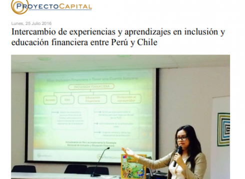 Intercambio de Experiencias y Aprendizajes en Inclusión y Educación Financiera entre Perú y Chile