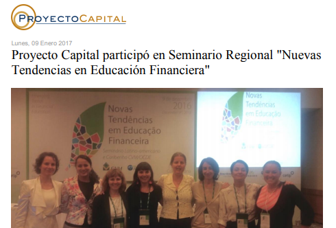 Proyecto Capital Participó en Seminario Regional 