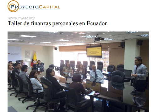 Taller de Finanzas Personales en Ecuador