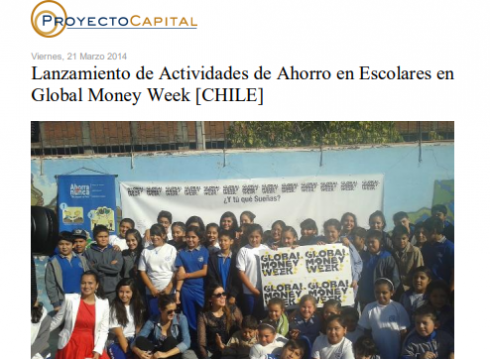 Lanzamiento de Actividades de Ahorro en Escolares en Global Money Week [CHILE]