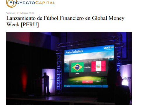 Lanzamiento de Fútbol Financiero en Global Money Week [PERU]