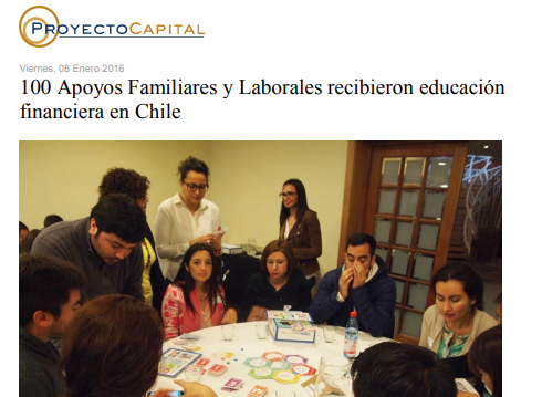 100 Apoyos Familiares y Laborales Recibieron Educación Financiera en Chile
