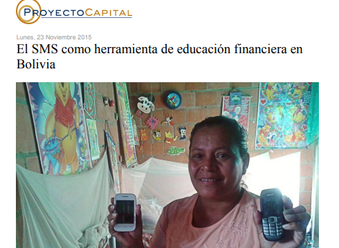 El SMS como Herramienta de Educación Financiera en Bolivia