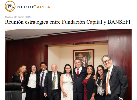 Reunión Estratégica entre Fundación Capital y BANSEFI