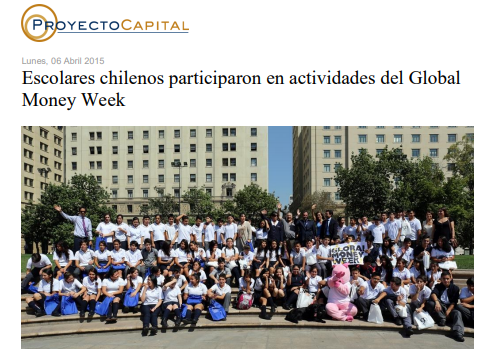 Escolares Chilenos Participaron en Actividades del Global Money Week