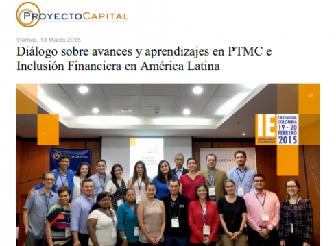 Diálogo sobre Avances y Aprendizajes en PTMC e Inclusión Financiera en América Latina