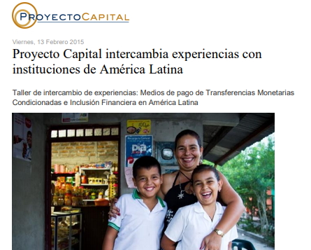 Proyecto Capital Intercambia Experiencias con Instituciones de América Latina