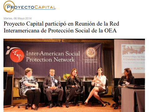 Proyecto Capital Participó en Reunión de la Red Interamericana de Protección Social de la OEA