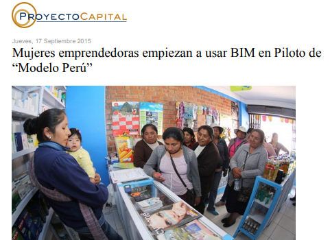 Mujeres Emprendedoras Empiezan a Usar BIM en Piloto de “Modelo Perú”
